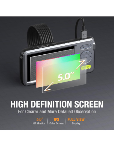 Cámara de Inspección Doble Lente Teslong NTS500B 5mm 1.52m