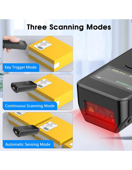 Escáner de Código de Barras Bluetooth Symcode MJ-X1L 1D Inalámbrico Escáner de Código de Barras Bluetooth Symcode MJ-X1L 1D Inalámbrico