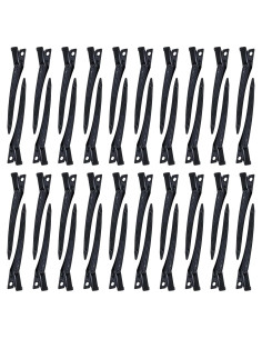 40 Clips de Estilo para el Cabello Dizila 9cm Metal Negro