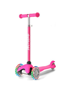 Scooter de 3 Ruedas DADDYCHILD Rosa Ajustable 3-8 Años