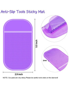 18 Almohadillas Antideslizantes CLESDF para Pintura de Diamante 2