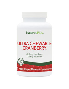 Suplemento Masticable de Arándano Natures Plus 400 mg - 180 Tabletas Vegetarianas