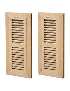 Registro de Piso de Madera de Roble Blanco Homewell 4x12 cm