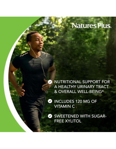 Suplemento Masticable de Arándano Natures Plus 400 mg - 180 Tabletas Vegetarianas