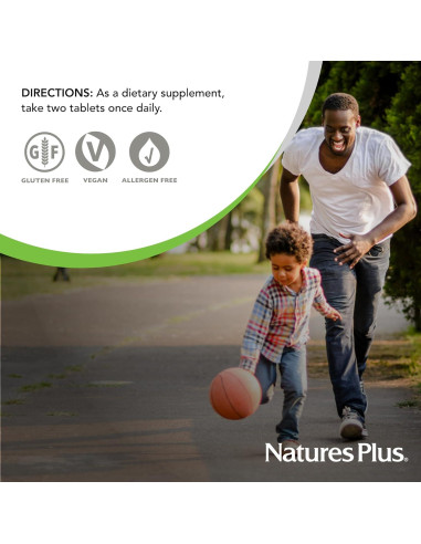 Suplemento Masticable de Arándano Natures Plus 400 mg - 180 Tabletas Vegetarianas