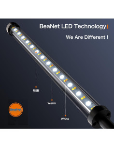 Lámpara de Pie LED BeaNet BNT-FLL03A 165cm RGB Control Remoto 2