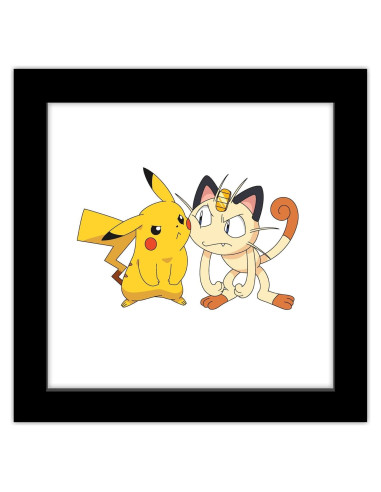 Arte de Pared Gallery Pops Pokémon Pikachu y Meowth 30.48 cm