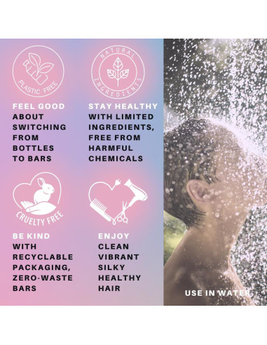 Barra de Champú y Acondicionador SpiraLeaf Lavanda 82g