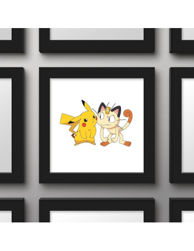 Arte de Pared Gallery Pops Pokémon Pikachu y Meowth 30.48 cm