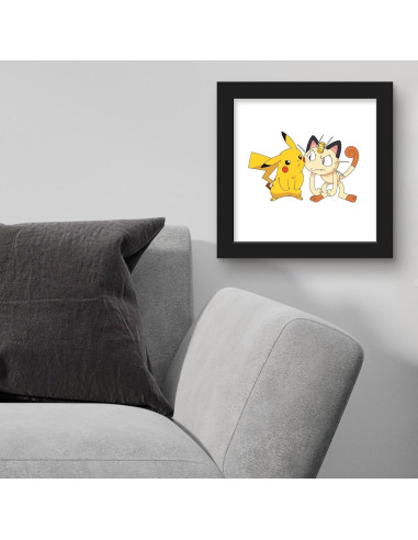 Arte de Pared Gallery Pops Pokémon Pikachu y Meowth 30.48 cm