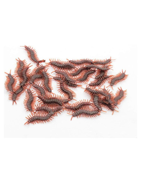 20 Ciempiés Falsos Realistas Wendy Mall - Broma Halloween