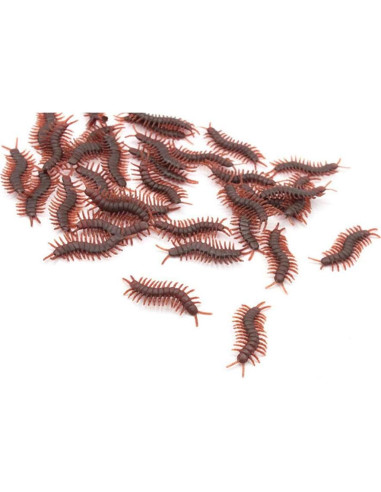 20 Ciempiés Falsos Realistas Wendy Mall - Broma Halloween