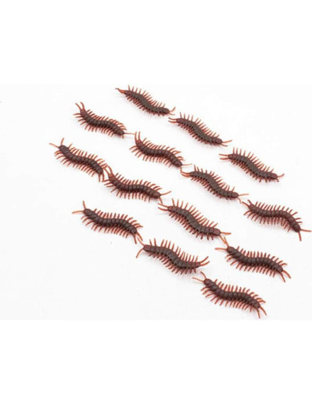 20 Ciempiés Falsos Realistas Wendy Mall - Broma Halloween