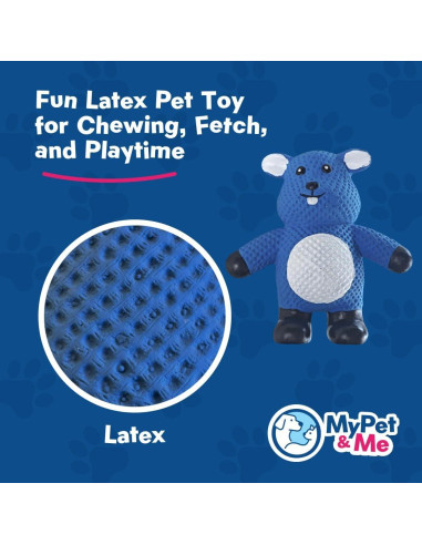 Juguete para Perros Mi Mascota y Yo Ratón Azul 10.9 cm