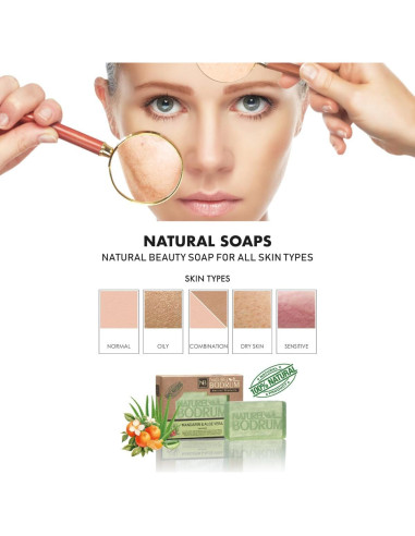 Barra de Jabón Orgánico Mandarina y Aloe Vera 100g - Natural Bodrum