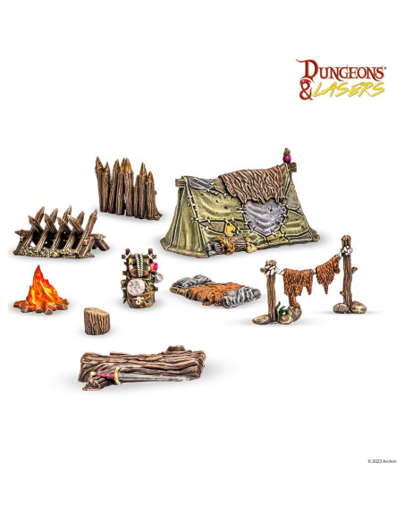 Dungeons & Lasers Bosques Élficos - 34 Piezas RPG Sin Pintar Dungeons & Lasers Bosques Élficos - 34 Piezas RPG Sin Pintar