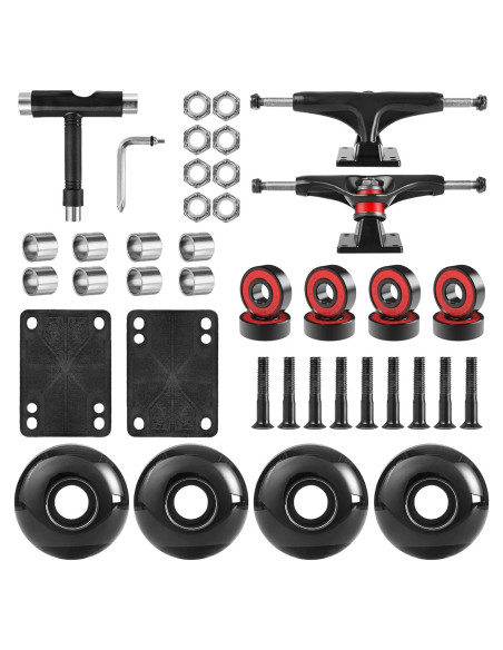 Juego de Skateboard AXDT Ejes y Ruedas 52mm y 60mm