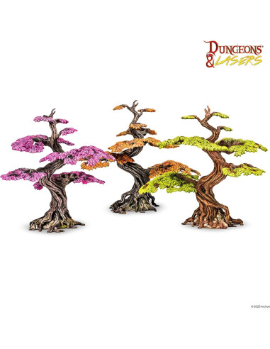 Dungeons & Lasers Bosques Élficos - 34 Piezas RPG Sin Pintar