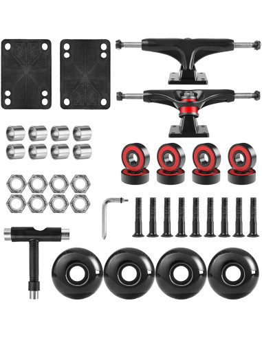 Juego de Skateboard AXDT Ejes y Ruedas 52mm y 60mm