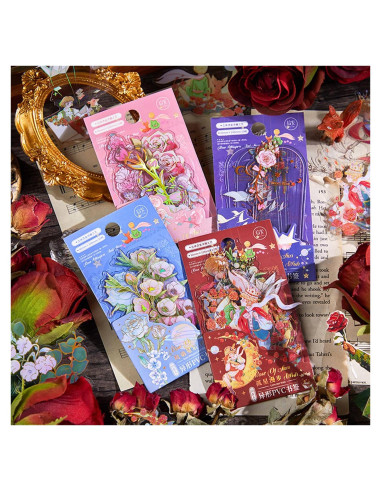 40 Marcadores Holográficos Lora Rossie Transparentes PVC