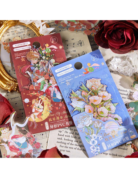 40 Marcadores Holográficos Lora Rossie Transparentes PVC