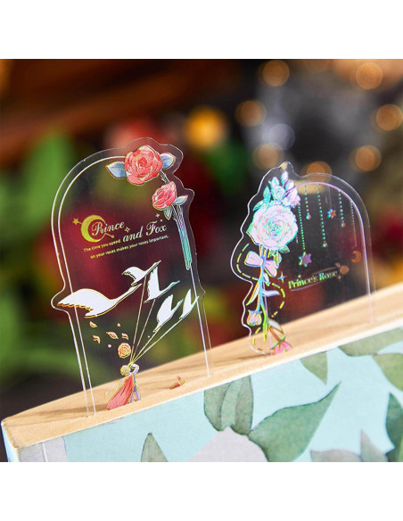 40 Marcadores Holográficos Lora Rossie Transparentes PVC