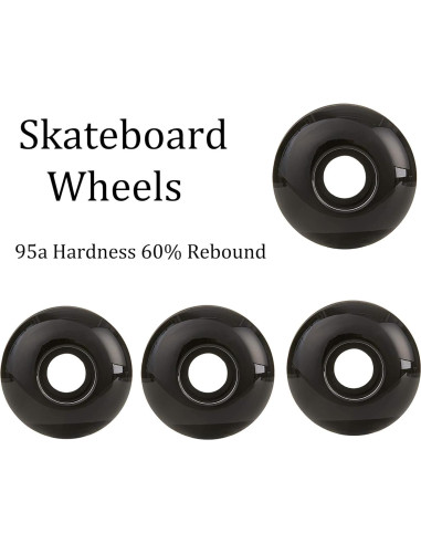 Juego de Skateboard AXDT Ejes y Ruedas 52mm y 60mm
