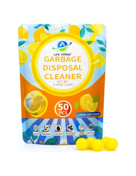 Ambientador para triturador de basura LIFE KIRINN 50 gotas limón