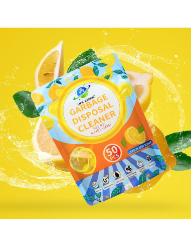 Ambientador para triturador de basura LIFE KIRINN 50 gotas limón