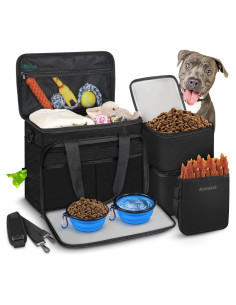 Bolsa de Viaje para Perros Abrimelodi con 2 Contenedores y Cuencos