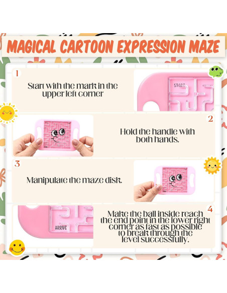 36 Piezas Rompecabezas Laberinto Portátil JellyArch - Diversión Familiar