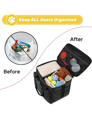 Bolsa de Viaje para Perros Abrimelodi con 2 Contenedores y Cuencos