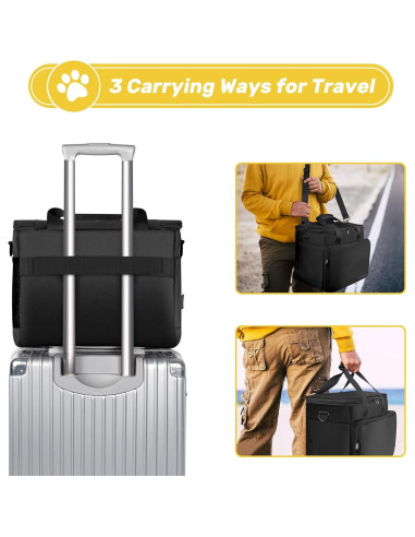 Bolsa de Viaje para Perros Abrimelodi con 2 Contenedores y Cuencos