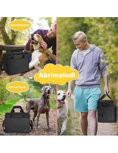 Bolsa de Viaje para Perros Abrimelodi con 2 Contenedores y Cuencos