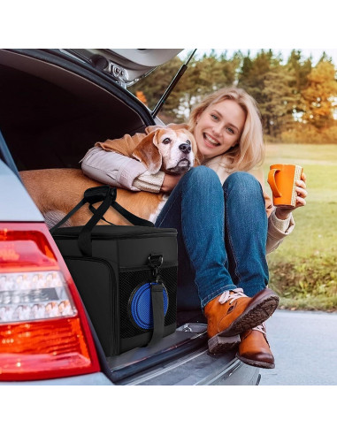 Bolsa de Viaje para Perros Abrimelodi con 2 Contenedores y Cuencos