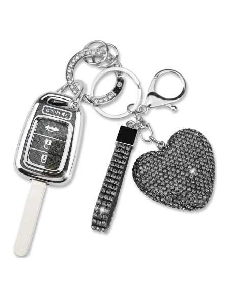 Cubierta de Llave Simocky para Honda 2013-2017 - 4 Botones - Negro