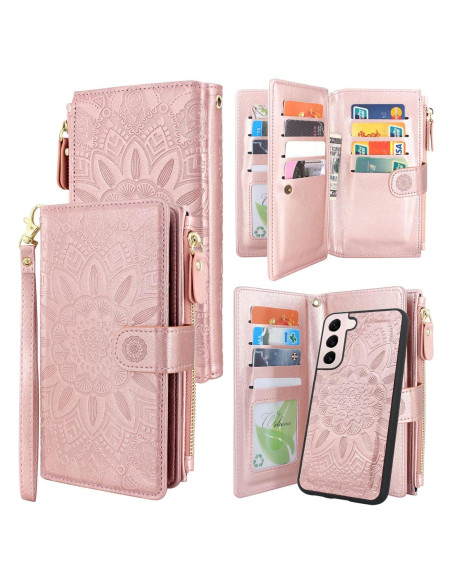 Harryshell Carcasa Billetera Magnética para Samsung S22+ 5G