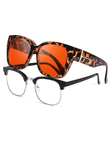 Gafas Anti Luz Azul VIEWBETTER VB7511 Ámbar Grande Unisex