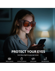 Gafas Anti Luz Azul VIEWBETTER VB7511 Ámbar Grande Unisex 2