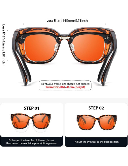 Gafas Anti Luz Azul VIEWBETTER VB7511 Ámbar Grande Unisex