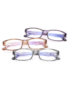 Paquete de 3 Gafas de Lectura LJIMI Antirreflejo UV400