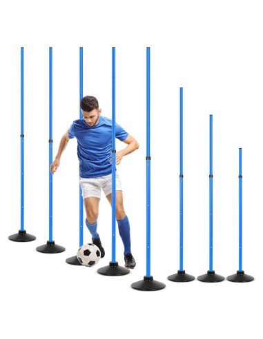 Postes de Agilidad Sonwyoung 8 Pcs PVC con Base de Goma