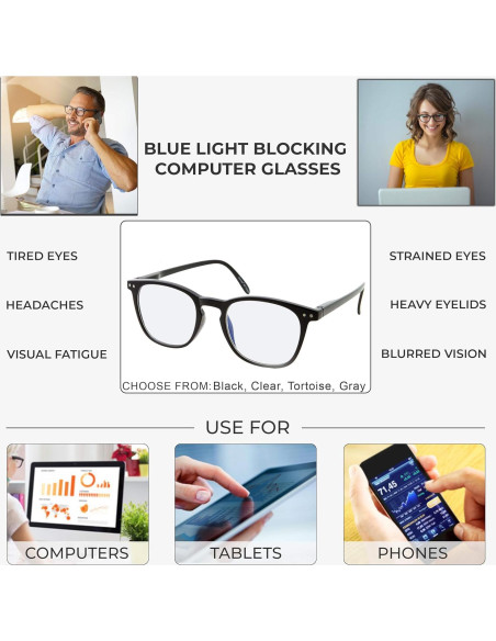 Gafas Anti Luz Azul grinderPUNCH para Computadora Unisex