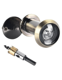 Mirador de Puerta Funnytek Bronce Cepillado 220 Anti Espionaje