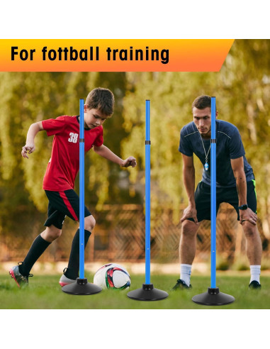 Postes de Agilidad Sonwyoung 8 Pcs PVC con Base de Goma