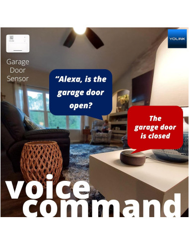 Sensor de Puerta de Garaje Inteligente YoLink con Hub