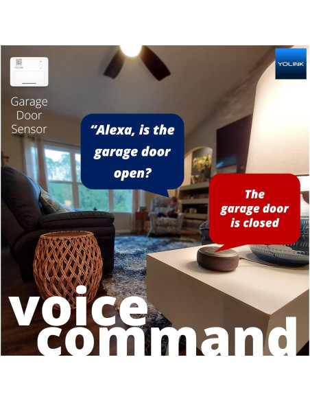 Sensor de Puerta de Garaje Inteligente YoLink con Hub