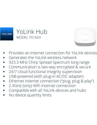 Sensor de Puerta de Garaje Inteligente YoLink con Hub