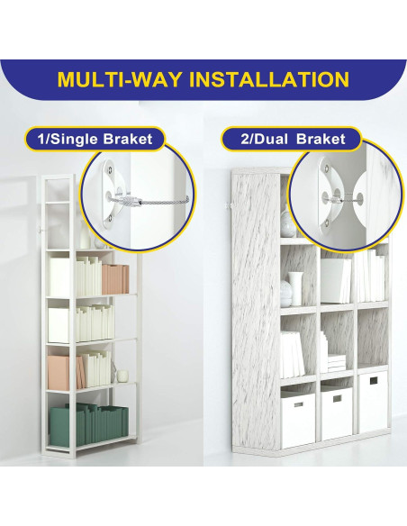 Anclajes de Muebles 4our Kiddies 10 Paquete Seguridad Infantil