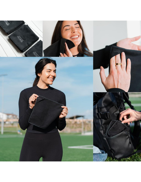 Pañuelos de Microfibra SweatBlock 25.4x25.4 cm 5 Pzs Negro